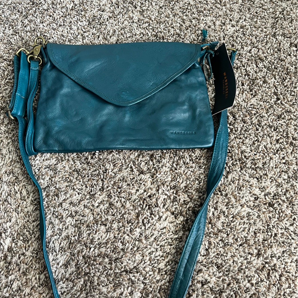 Wanderer teal purse